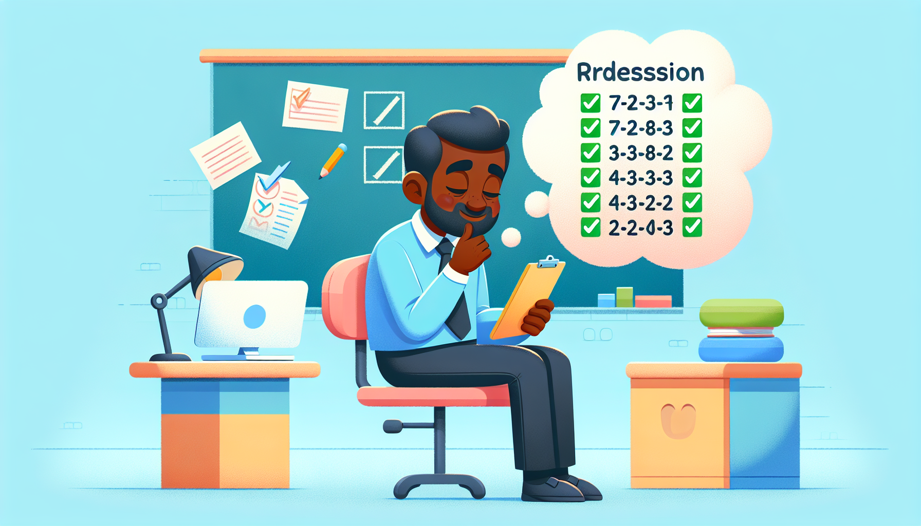 Leerkracht die controleert of leerlingen de tafels beheersen