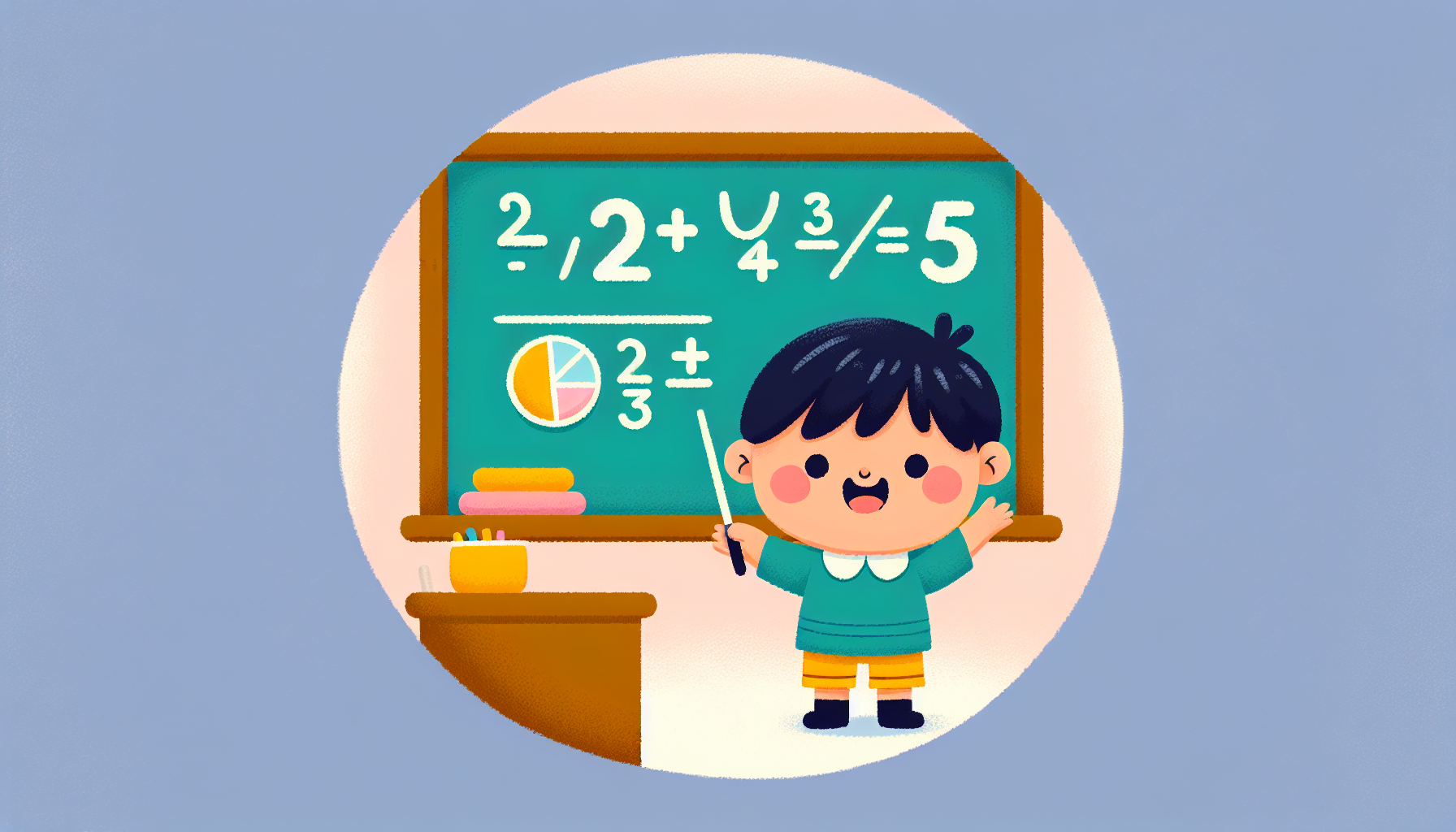 Kind dat tafels toepast bij het rekenen met breuken