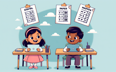 Digitaal of op papier: wat werkt beter bij tafels oefenen?