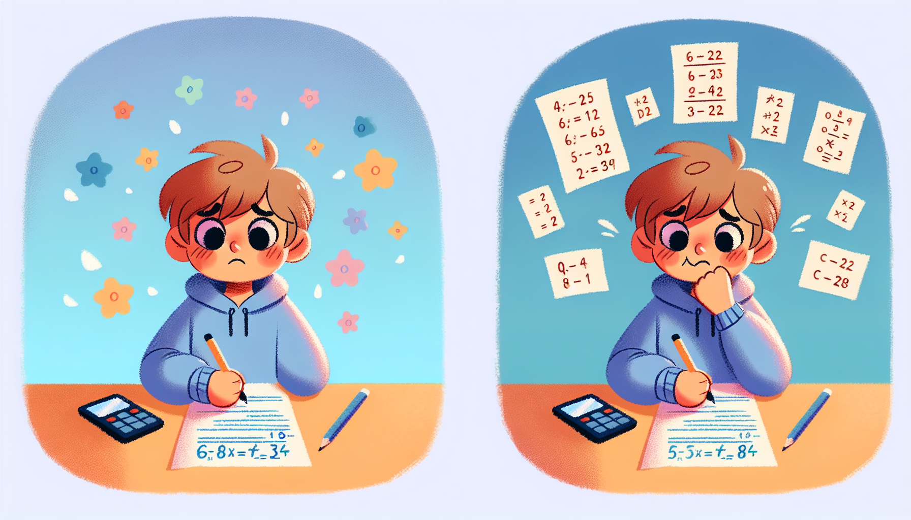 Kind dat faalangst bij rekenen overwint