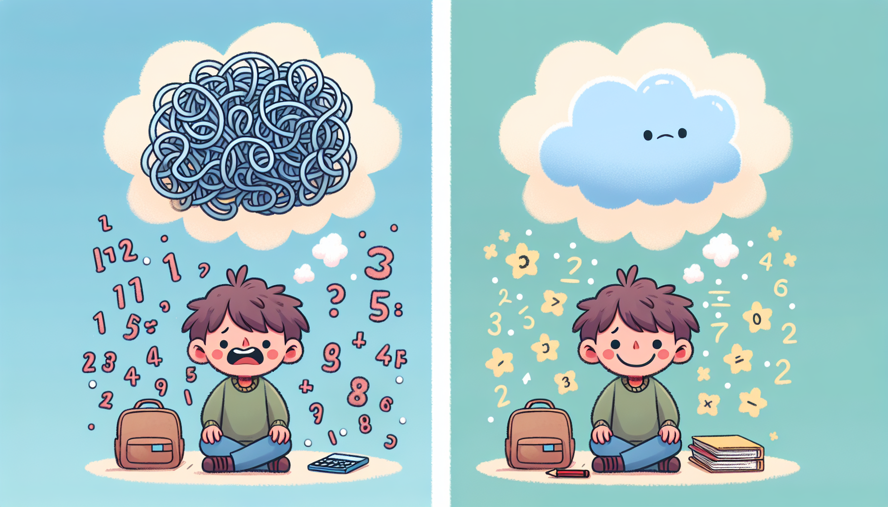 Kind dat gefrustreerd is door tafels oefenen maar weer gemotiveerd raakt