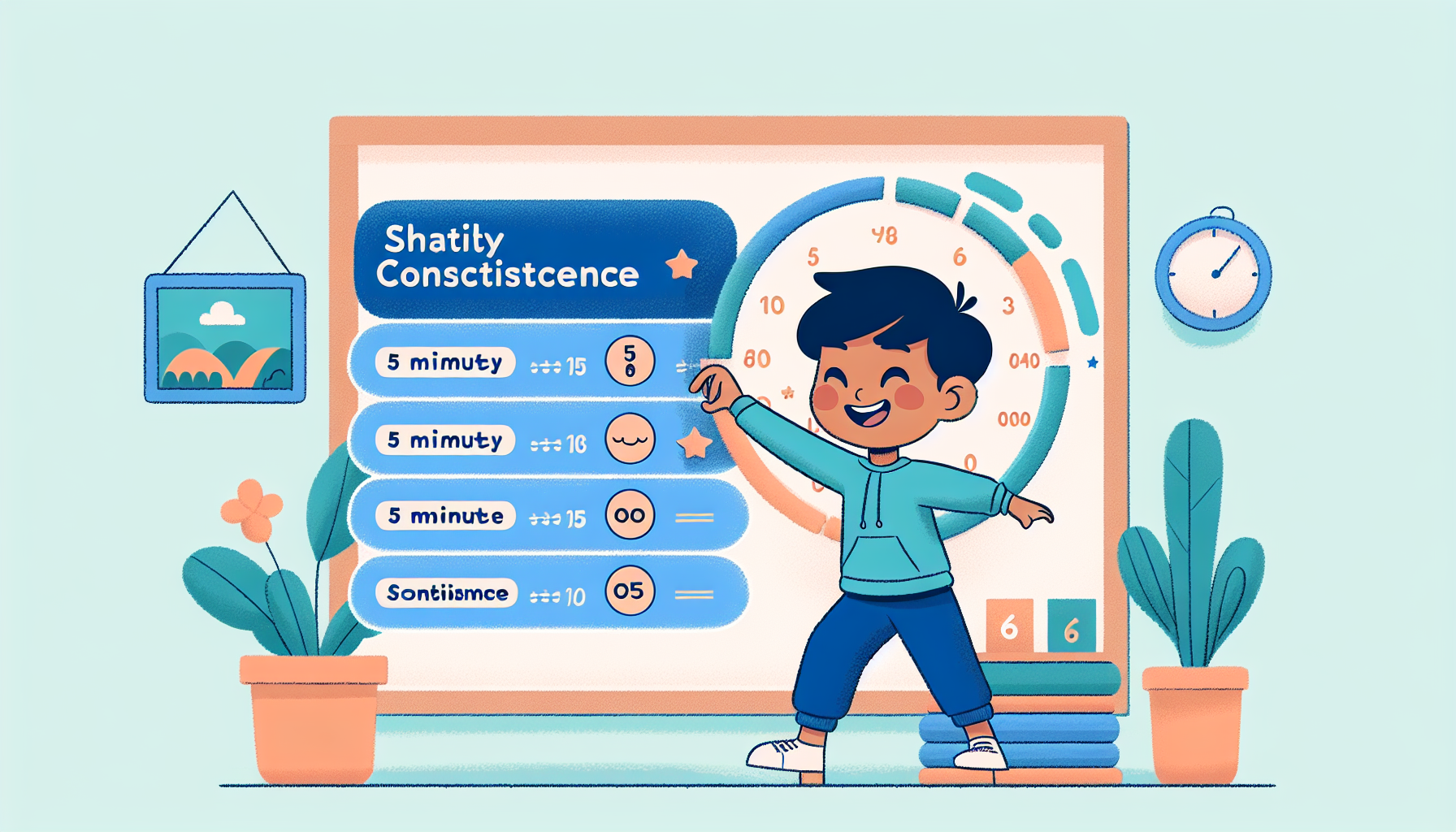 Kind dat dagelijks kort de tafels oefent