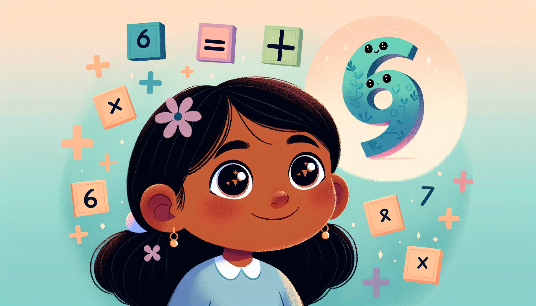 Kind dat de lastige tafel van 6 oefent