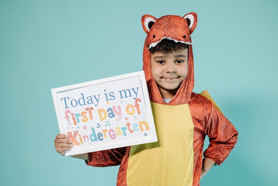 Vrolijk schoolkind in groep 3