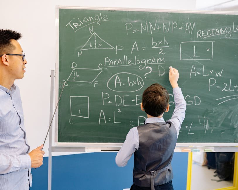 Kinderen in wiskundewedstrijd